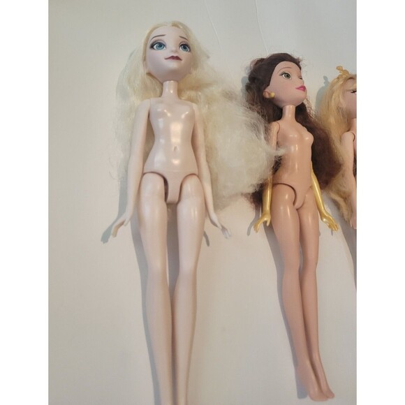 Disney Hasbro Princess Dolls Belle, Elsa, Aurora, Mulan - Picture 2 of 16
